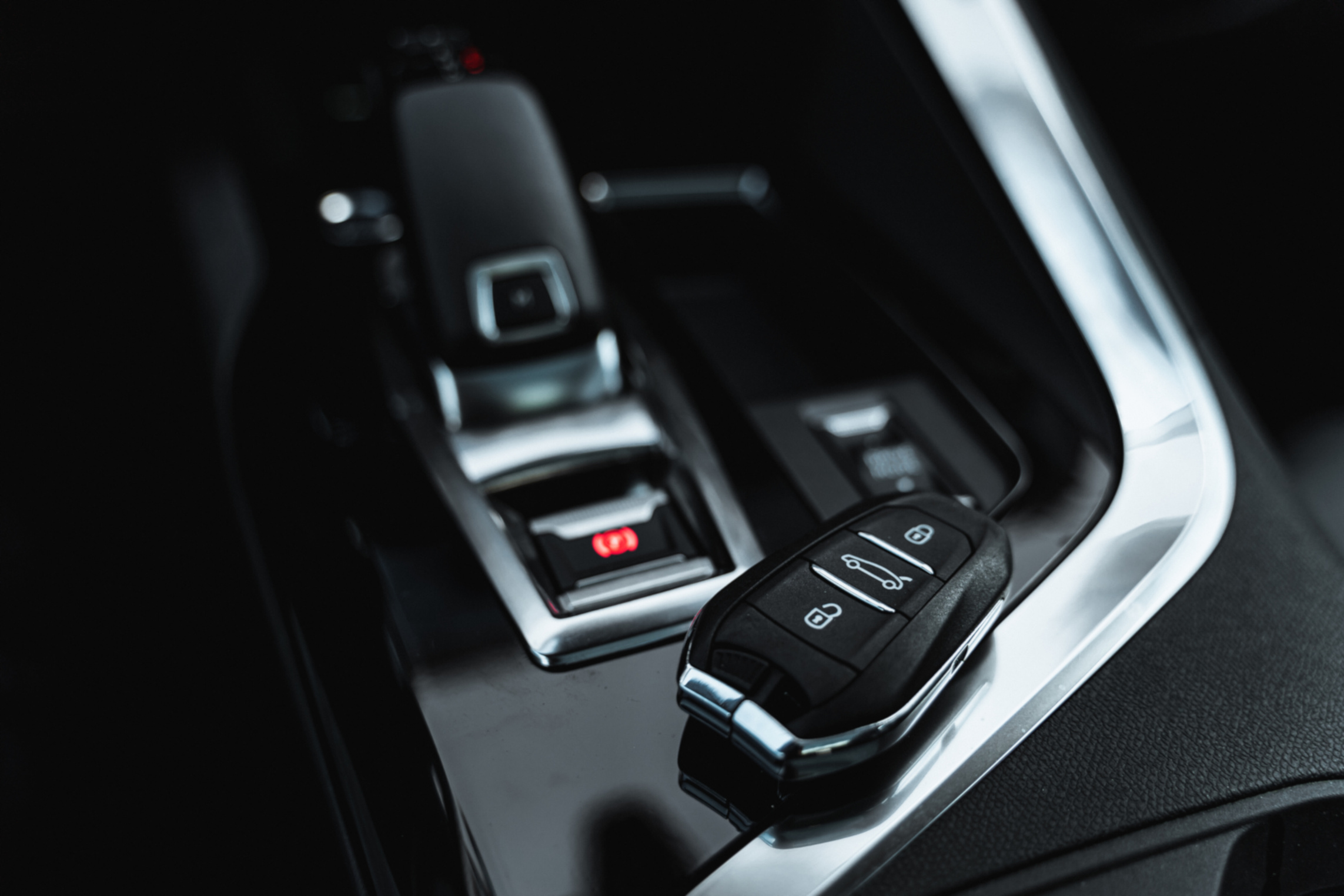 Car Key Laying Inside the Car